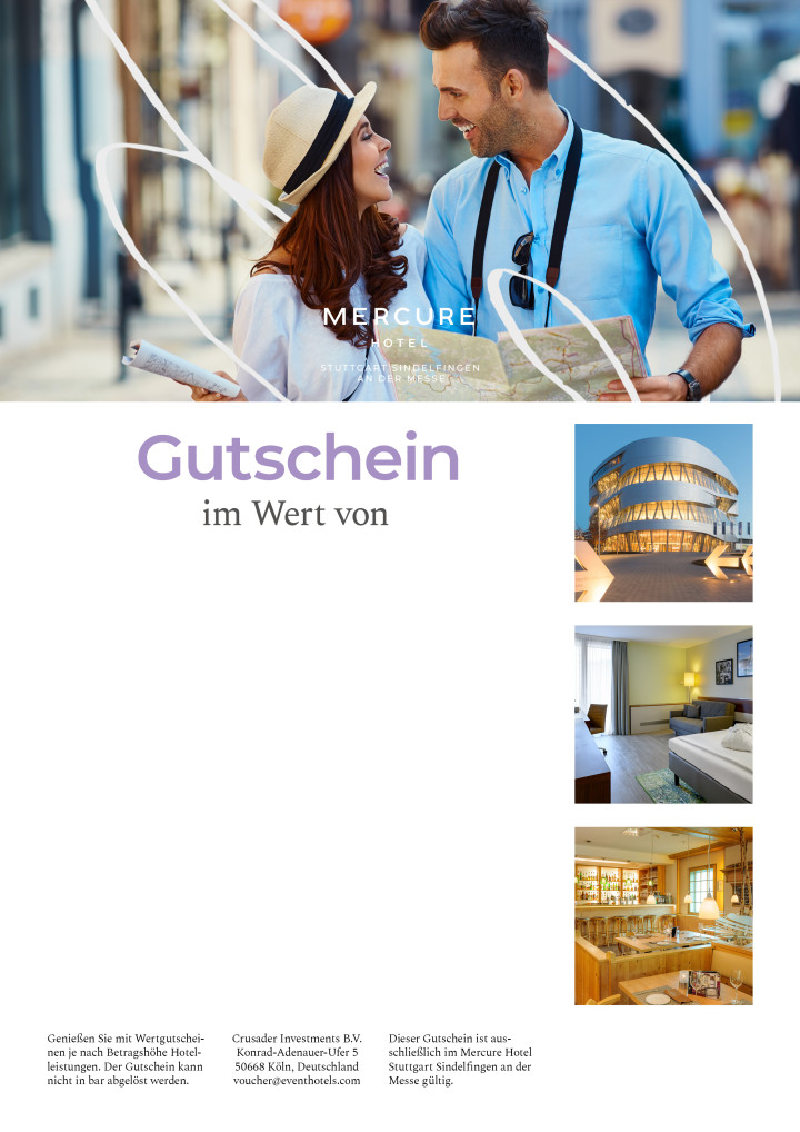 Mercure Hotel Stuttgart Sindelfingen an der Messe Wertgutschein