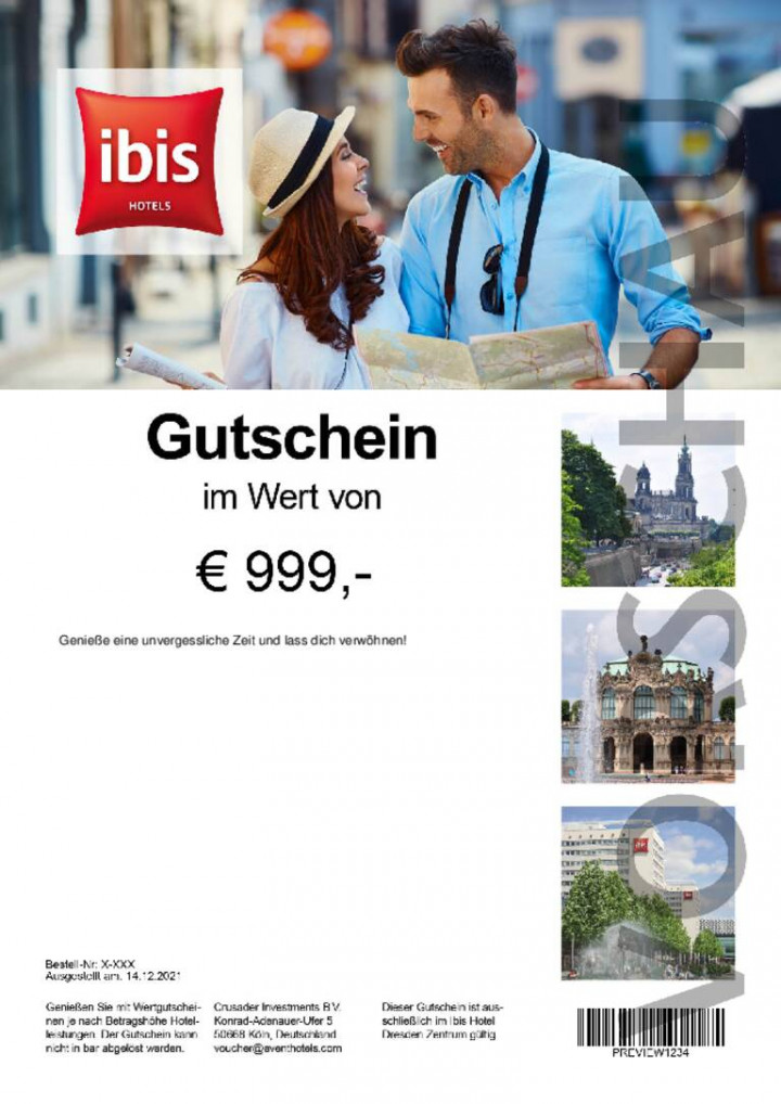 ibis Dresden Wertgutschein